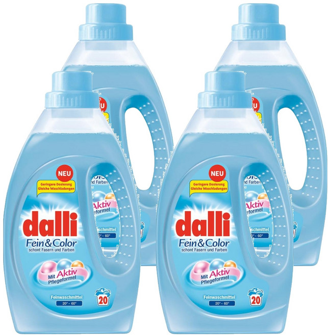 dalli 達麗 極致呵護洗衣精, 1.1L, 4瓶