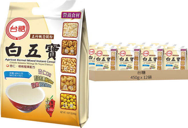 台糖 白五寶, 12袋, 15包, 450g