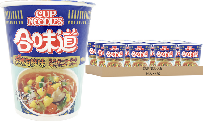 NISSIN 日清 CUP NOODLE 合味道 辣海鮮杯麵, 24入