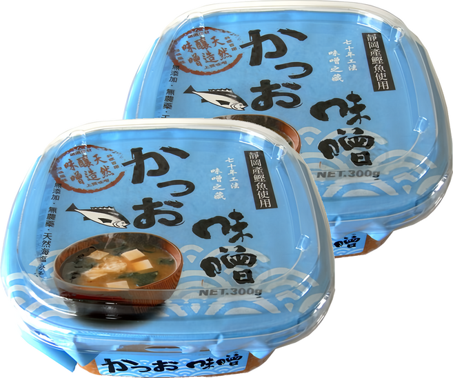 味榮 日式鰹節天然味噌 無添加防腐劑、色素, 300g, 2盒