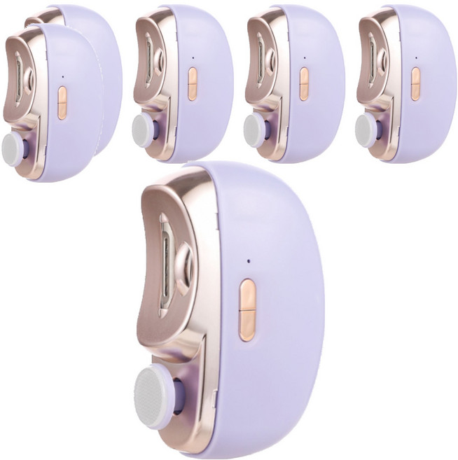 電動指甲修剪磨甲機 升級款, 6個, 紫色