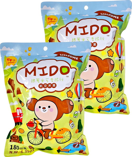 TRYGOODZ 翠菓子 MIDO航空版綜合米菓, 180g, 2包