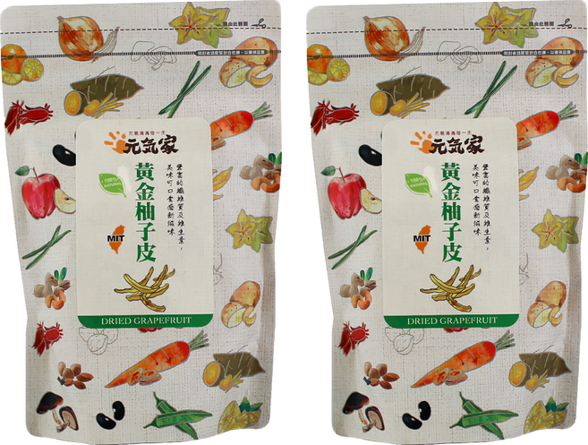 元氣家 黃金柚子皮, 200g, 2包