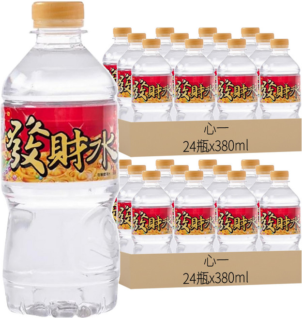 心一 發大財 發財水, 380ml, 48瓶
