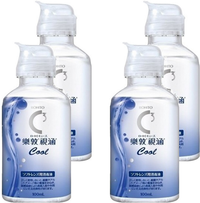 ROHTO 樂敦 視涵 水感多效保養液 清涼滋潤, 100ml, 4瓶