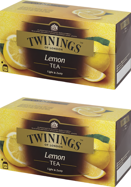 TWININGS 唐寧茶 檸檬茶, 2g, 25包, 2盒