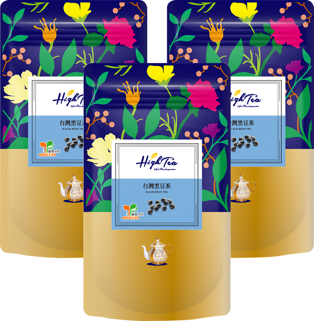 High Tea 伂橙 台灣黑豆茶, 10g, 12包, 3袋