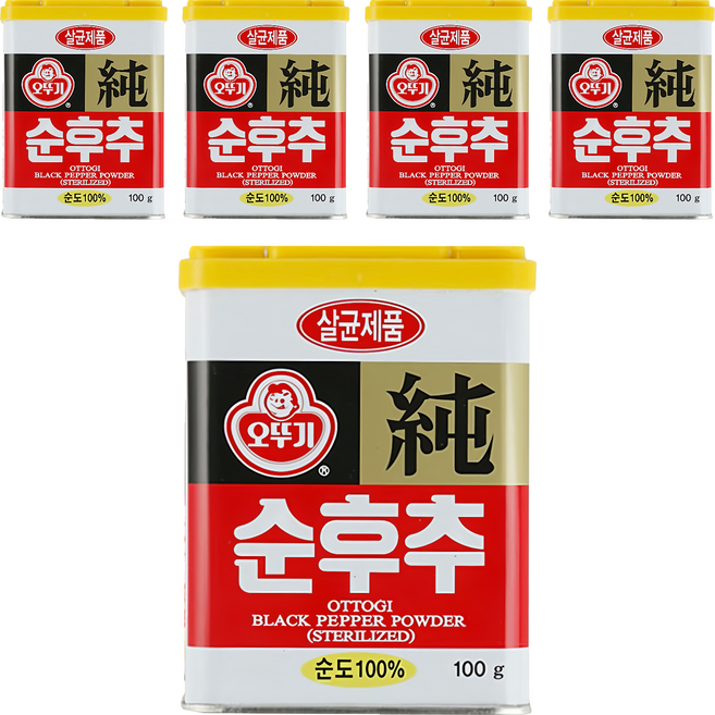 OTOKI 不倒翁 黑胡椒粉, 100g, 5罐