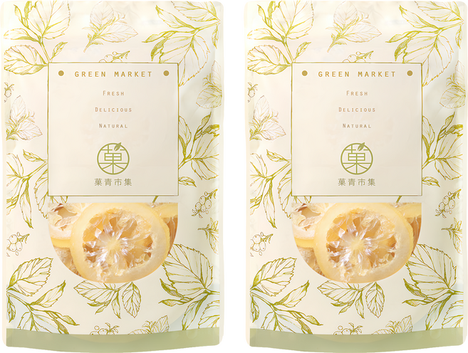 GreenMarket 菓青市集 即食檸檬片/果乾, 230g, 2包