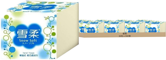 雪柔 輕巧柔拭巾, 1入, 30包