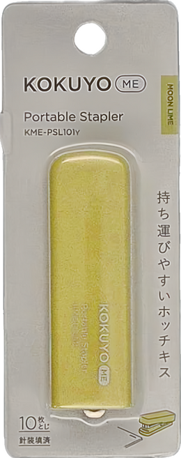 KOKUYO 國譽 ME 可攜式釘書機, 萊姆, 1個