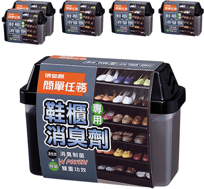 依必朗 簡單任務 鞋櫃專用消臭劑, 150g, 6盒