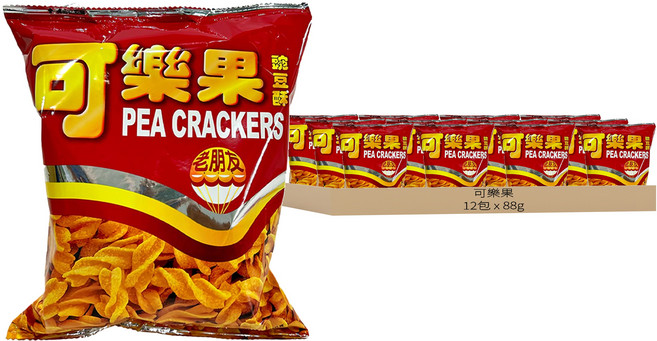 可樂果 豌豆酥 古早味, 88g, 12包