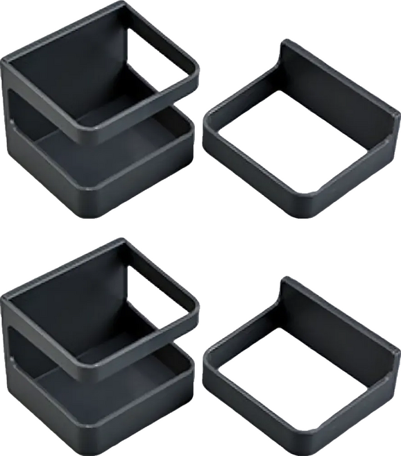 小麥購物 L1043 多功能壁掛式雨傘架, 4組, 灰黑色