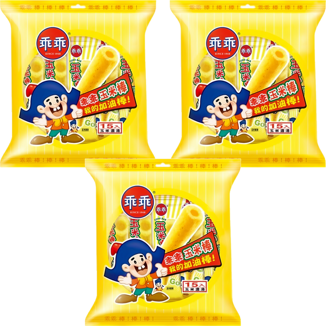 乖乖 玉米棒 玉米濃湯 15入, 105g, 3袋