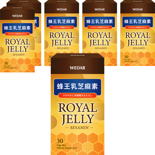 WEDAR 薇達 蜂王乳芝麻素, 30顆, 6盒