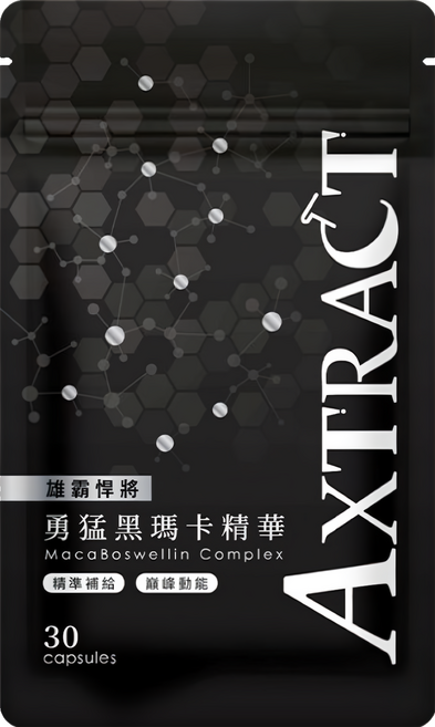 Tsuie 日濢 雄霸悍將 勇猛黑瑪卡精華膠囊 515mg, 1包, 30顆
