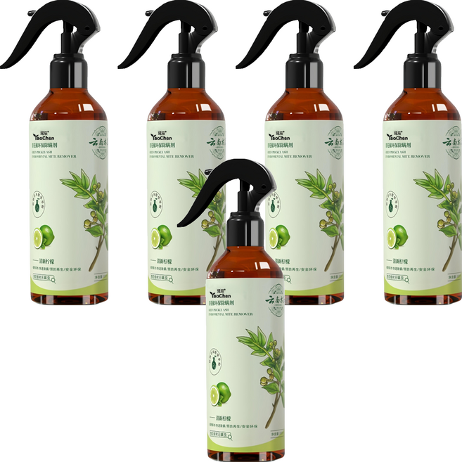 YAO CHEN 瑤辰 植物草本除螨噴霧 清新檸檬, 5個, 300ml