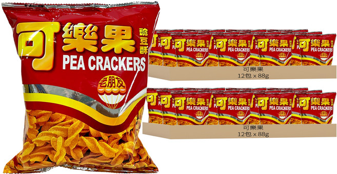可樂果 豌豆酥 古早味, 88g, 24包