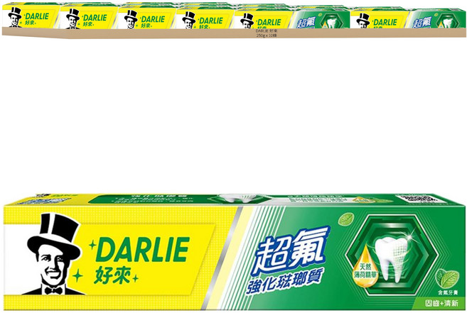 DARLIE 好來 超氟強化琺瑯質牙膏 天然薄荷精華 持久清新口氣