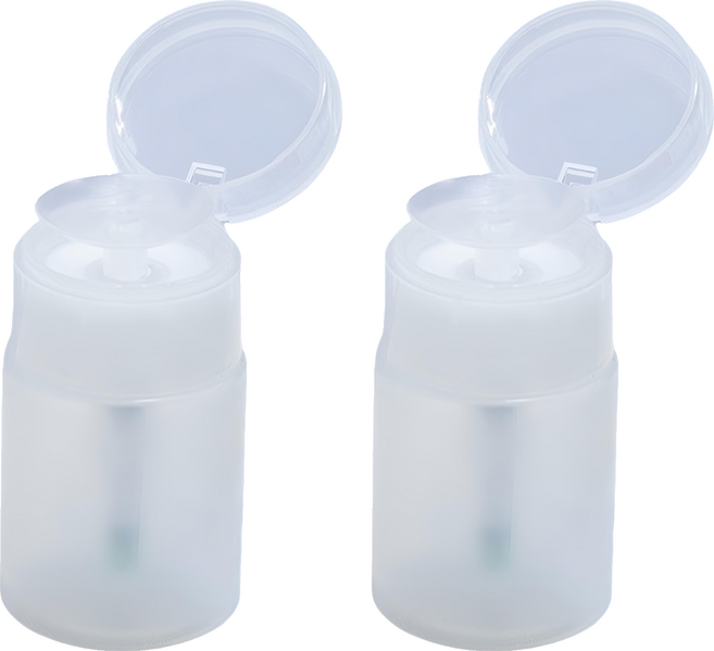 按壓分裝瓶 60ml, 透明色, 2個