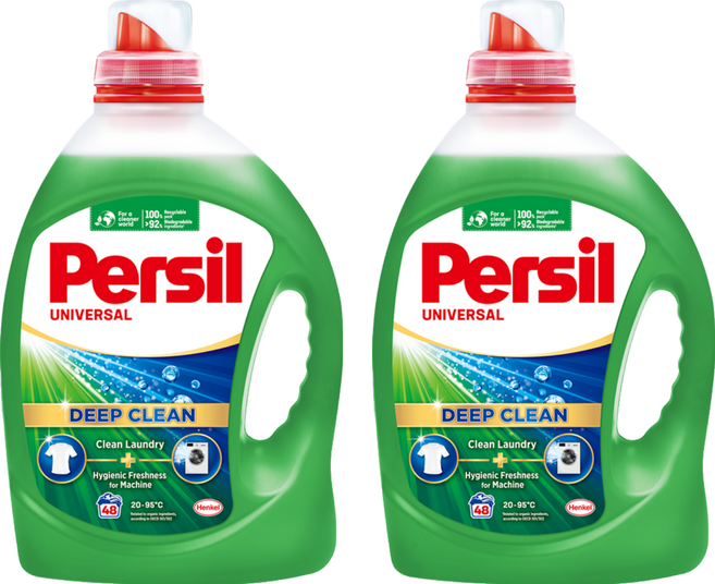 Persil 寶瀅 深層酵解洗衣凝露 深入纖維 徹底洗淨頑垢, 2.2L, 2瓶
