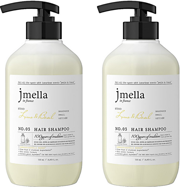 JMELLA 青澀初戀洗髮精, 500ml, 2瓶