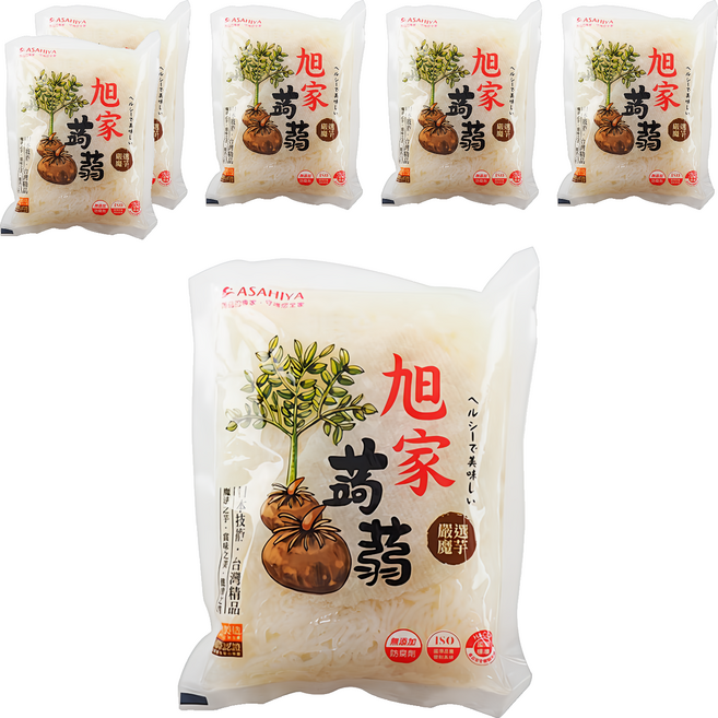 ASAHIYA 旭家 蒟蒻春雨 口感清爽又Q彈, 300g, 6包