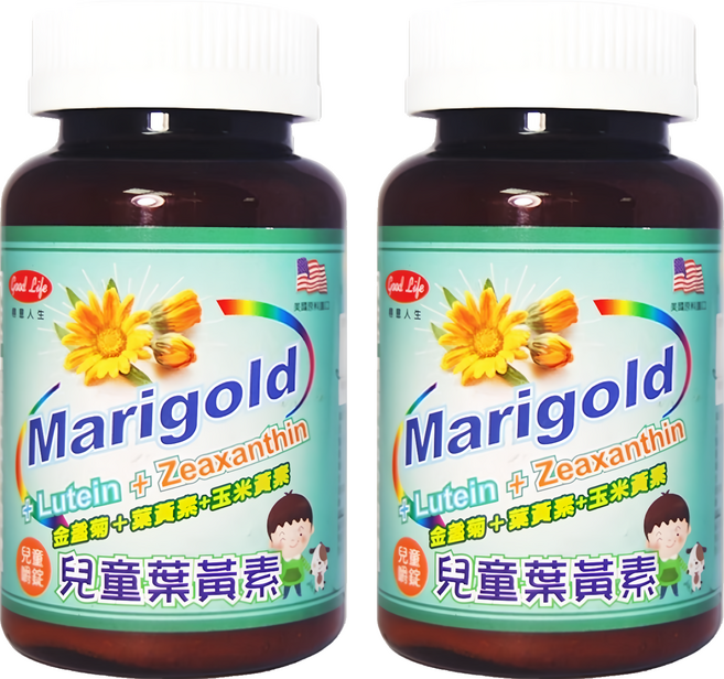good Life 得意人生 兒童葉黃素嚼錠, 90顆, 2罐
