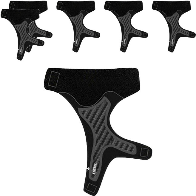 AOLIKES 奧力克斯 超薄透氣碳纖維紋路加壓運動護踝 左腳 7130A, 黑色 + 灰條紋, 6個