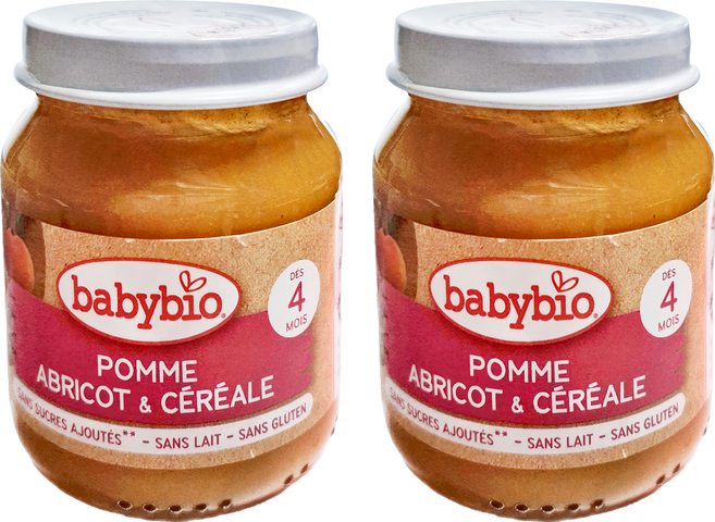 babybio 生機米泥, 鮮果, 130g, 2罐