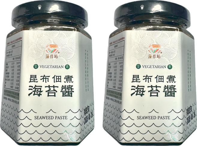 藻作坊 昆布佃煮海苔醬, 2罐, 190g