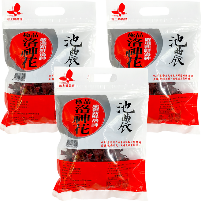 池上鄉農會 極品洛神花, 100g, 1入, 3包