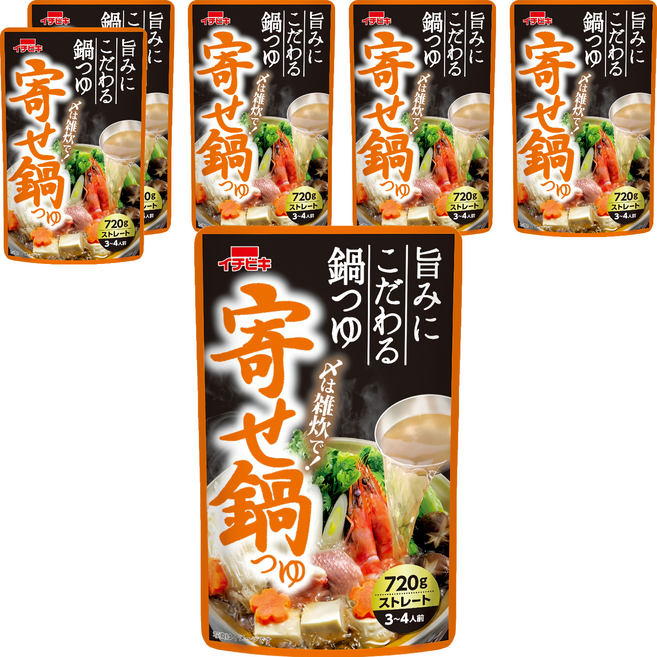 ICHIBIKI 一引 火鍋高湯底 鰹魚昆布風味, 720g, 6包