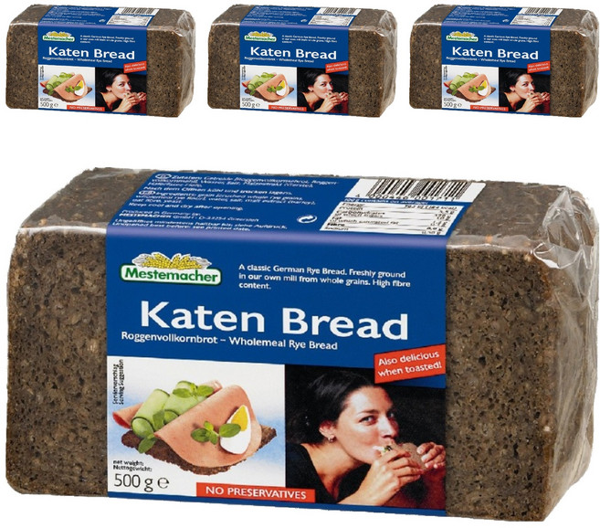 Mestemacher 麥大師 德國鄉村麵包, 4個, 500g