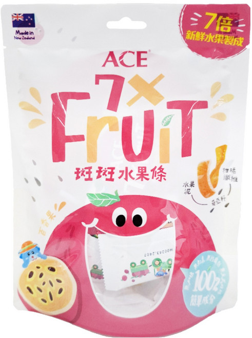 ACE 斑斑水果條 百香果 + 奇亞籽, 90g, 1袋