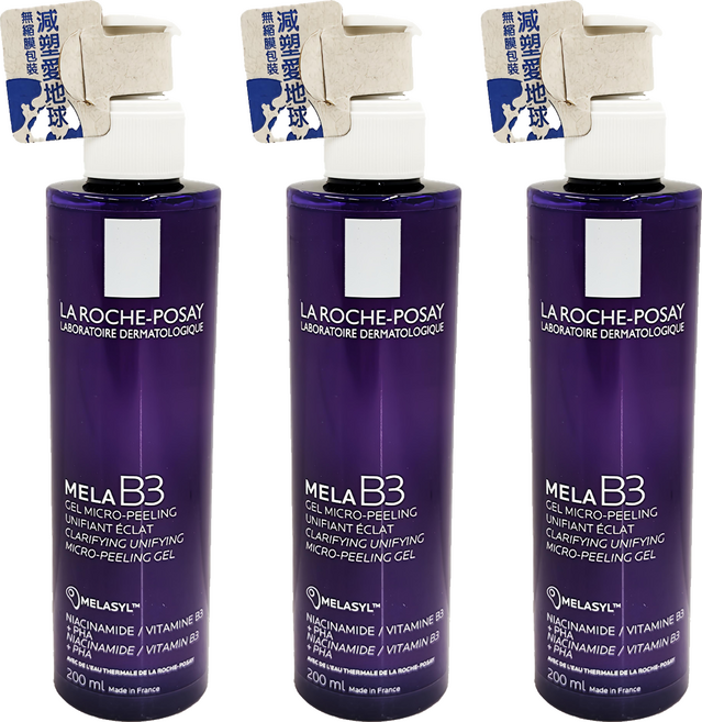 LA ROCHE POSAY 理膚寶水 MELA B3淡斑淨亮洗面露, 200ml, 3瓶