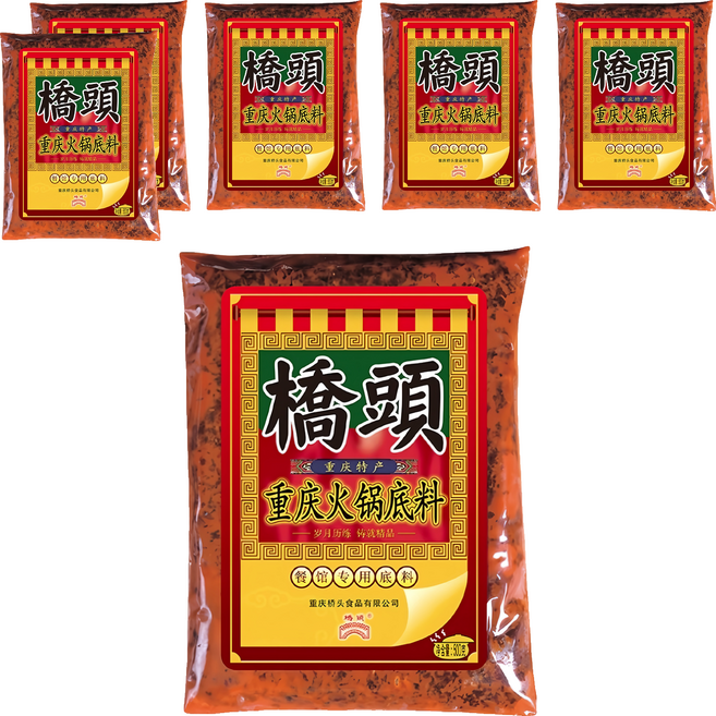 橋頭 老火鍋底料, 6個, 500g