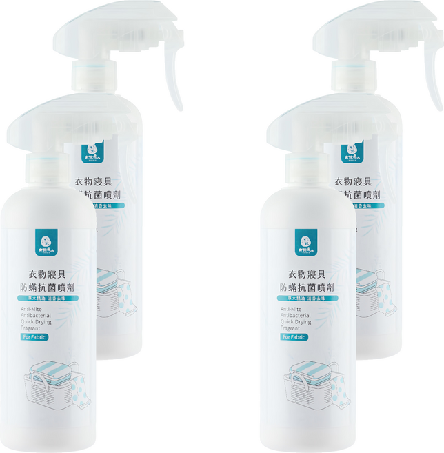 DAWOKO 木酢達人 衣物寢具防蟎抗菌噴劑, 300ml, 4瓶