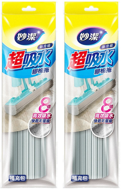 妙潔 超吸水膠棉拖 補充包, 2包