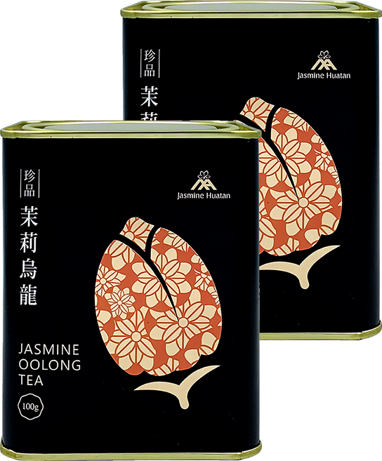 Jasmine Huatan 茉莉花壇夢想館 珍品 茉莉烏龍, 100g, 2罐, 1入