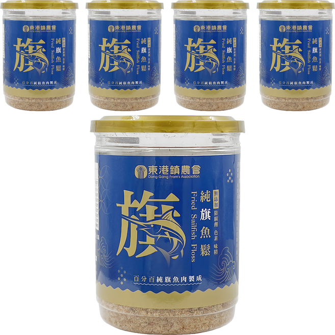 東港鎮農會 純旗魚鬆, 150g, 5罐