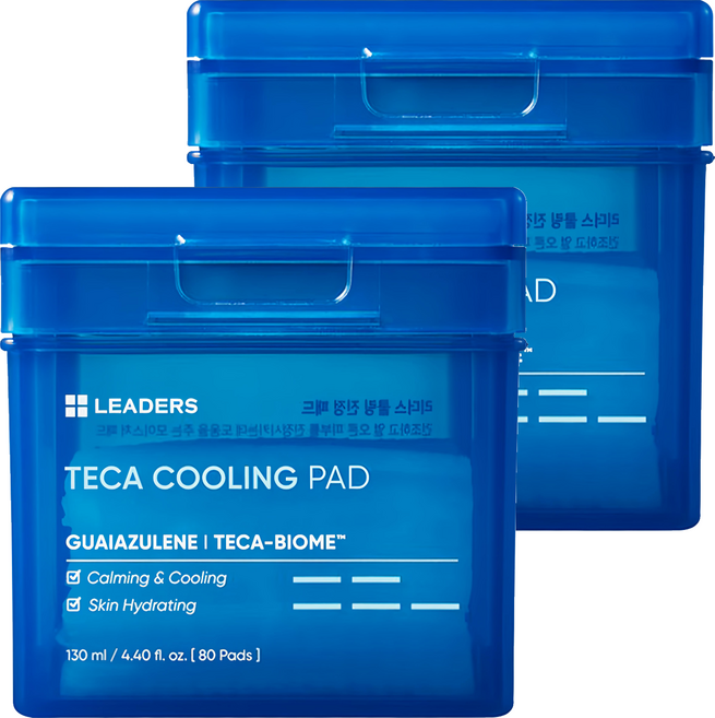 LEADERS 麗得姿 透涼鎮靜爽膚棉片 130ml, 80片, 2盒