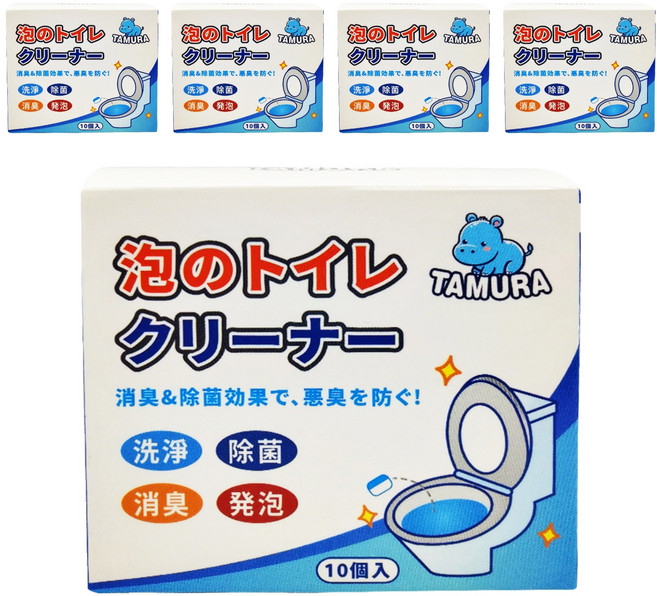 TAMURA 日本 馬桶潔廁清潔錠, 160g, 5盒