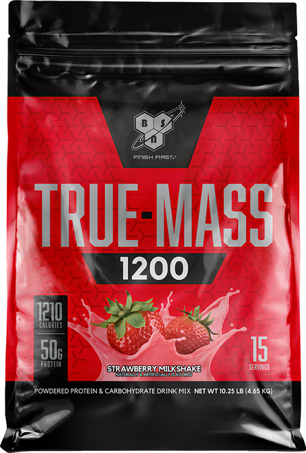 Bsn 畢斯恩 高熱量乳清蛋白粉 草莓奶昔 10.25磅, 4.65kg, 1袋