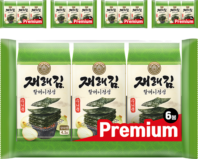 SUNI COOK 順伊奶奶 海苔 洋蔥口味 6包, 30g, 5袋