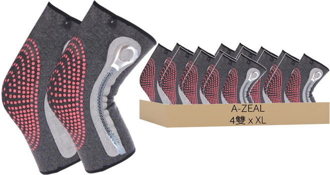 A-ZEAL 高效能石墨烯加壓護膝 膝蓋不適/運動防護/鎖溫保暖 7342, 4雙