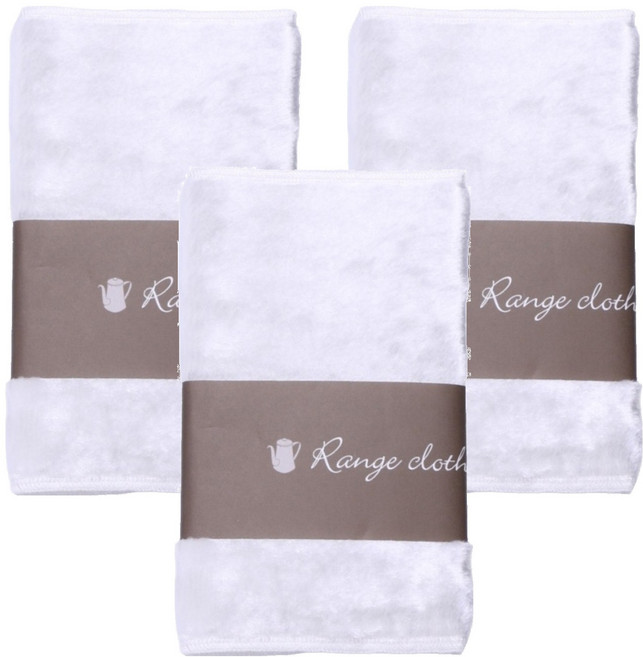 HARADA ORIMONO 原田織物 免洗劑廚房油污專用布 白色, 3條