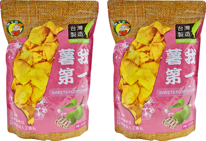 阿水伯 甘梅蕃薯片, 250g, 2包