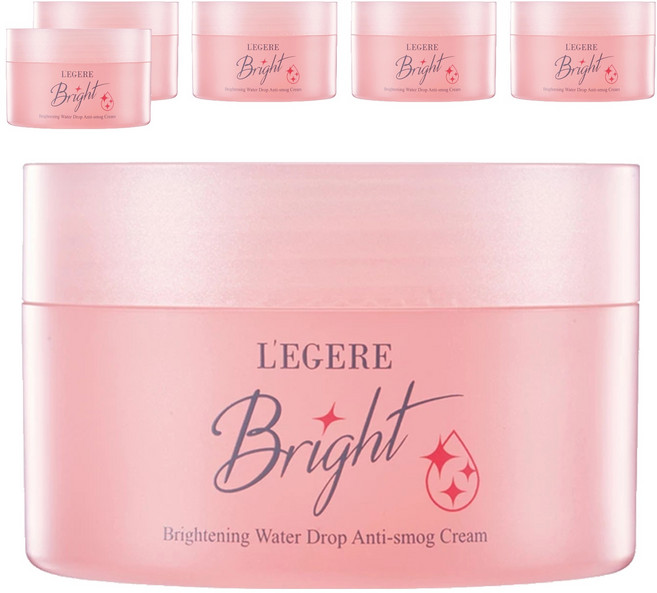L'EGERE 光透白水感防護素顏霜, 6罐, 光透白
